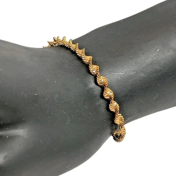 Gold Tone Metal Rope Chain 8" Bracelet Unisex Fashion Stackable Versatile - Picture 1 of 11
